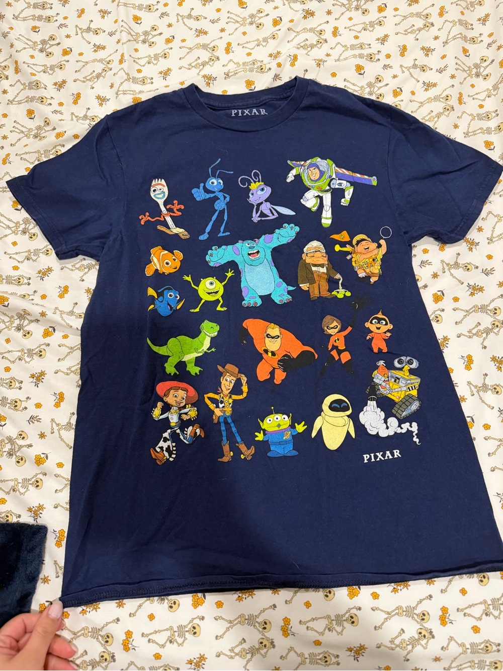 Pixar Navy Blue Graphic Tee - Women Tops